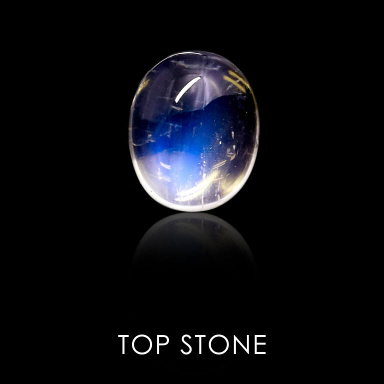 レインボームーンストーン インド ビハール産 ルース 4 12ct 11 1 9 1mm前後 Top Stone トップストーン