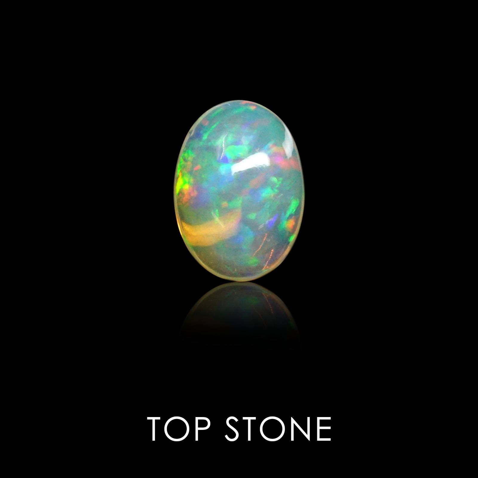 天然石エチオピアオパール　アトリエ「之」 エチオピアンオパール エチオピア産 ルース 4.07ct[19111854]13.9×10.2