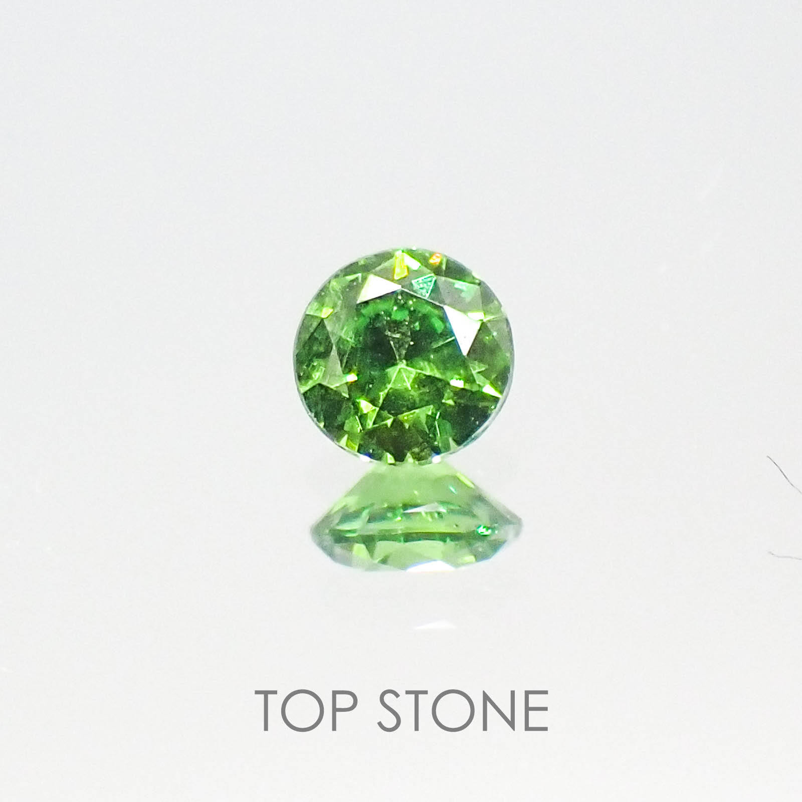 専用JB159★高級 デマントイドガーネット0.12ct D ヘッド 鑑付 デマントイドガーネット(宝石名デマントイド・ガーネット) ロシア産